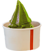 カップに入ったピスタチオジェラート